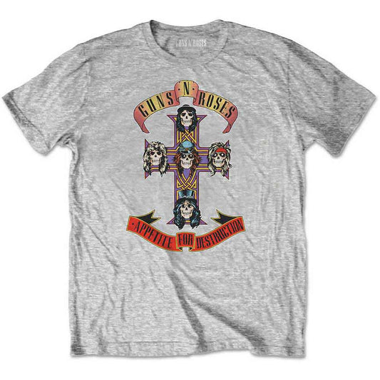 Guns 'n' Roses 'Appetite For Destruction' Kids Grey Tee