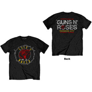 Guns n' Roses Rose Circle Paradise Tee