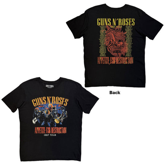 Guns n' Roses 1987 Skeleton Tour Tee