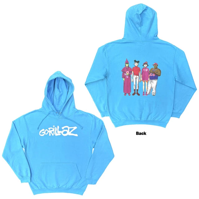 Gorillaz Cracker Island Pullover Hoodie Blue