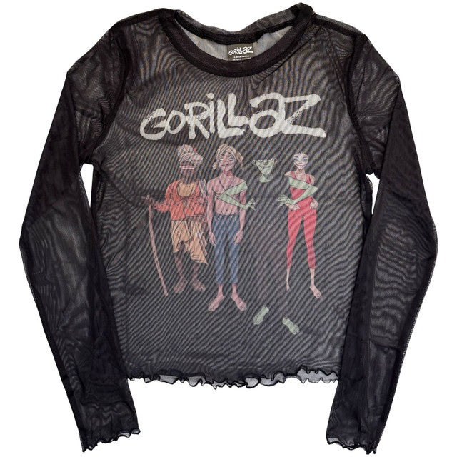 GORILLAZ Mesh Crop Top