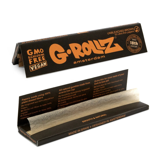 G-ROLLZ Unbleached Extra-Thin Kingsize-slim Papers