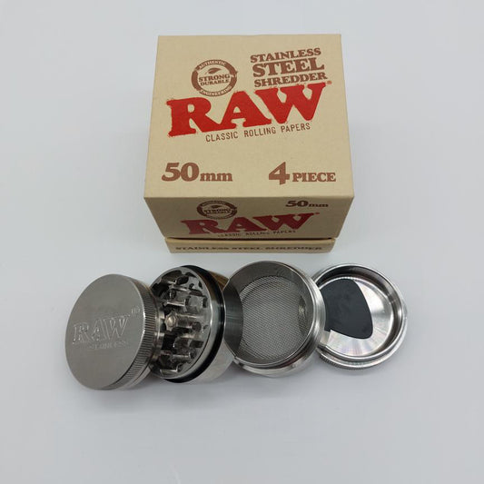 RAW Stainless Steel Shredder 4-Part herb Grinder