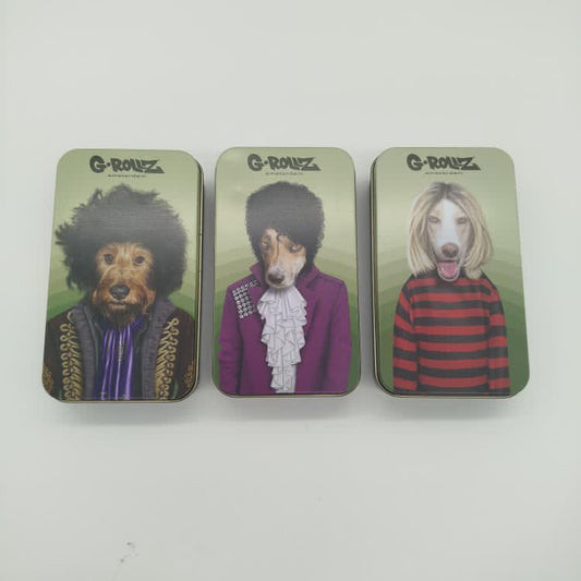 G-ROLLZ Small Metal Tins - Pets Rock Dogs