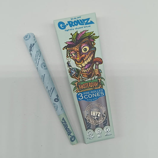 G-ROLLZ 'Tiki' Kingsize Blue Pre-Rolled Cones