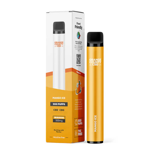 ORANGE COUNTY 3ml CBD/CBG - Mango Ice (500mg)
