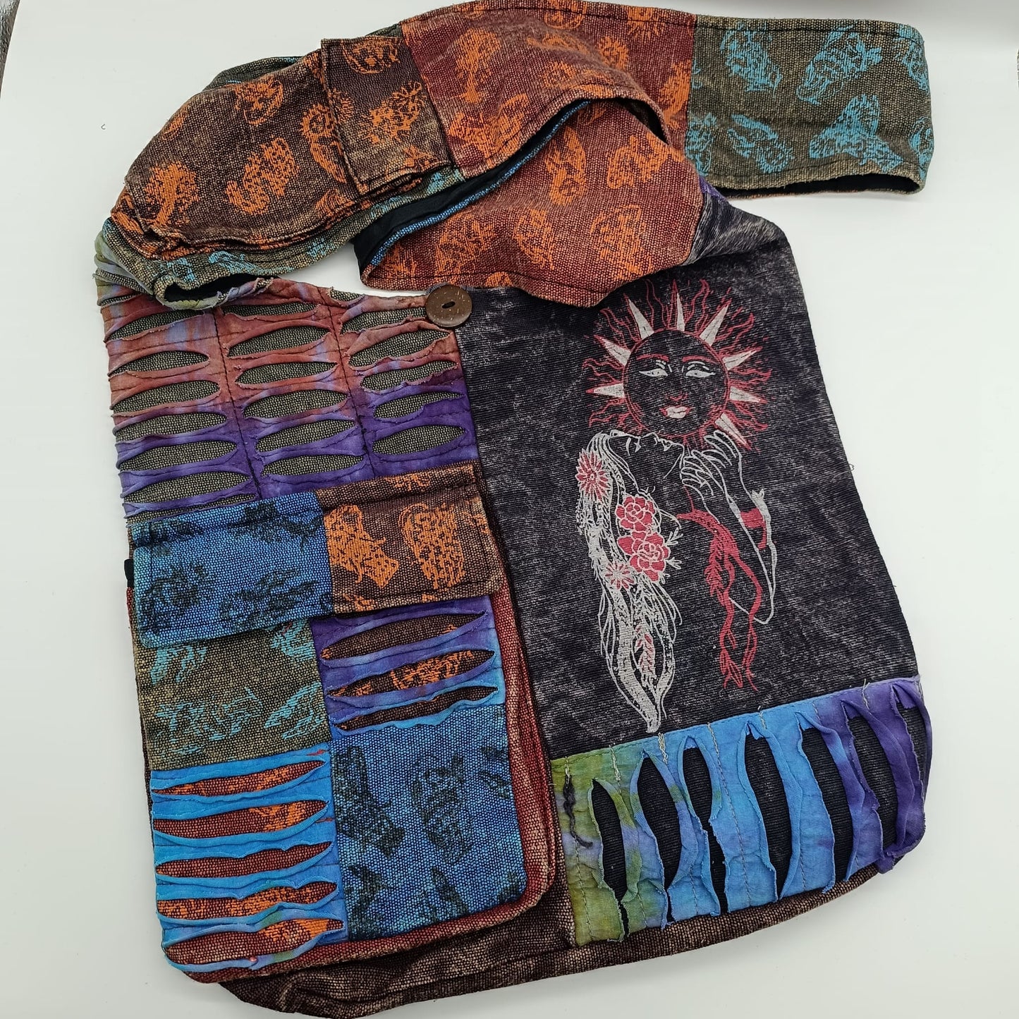 Ripped Patchwork side bag 5060