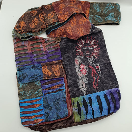 Ripped Patchwork side bag 5060