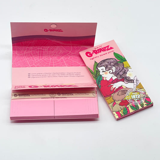 G-ROLLZ 'Mushroom Lick' Pink Kingsize Roll Kit