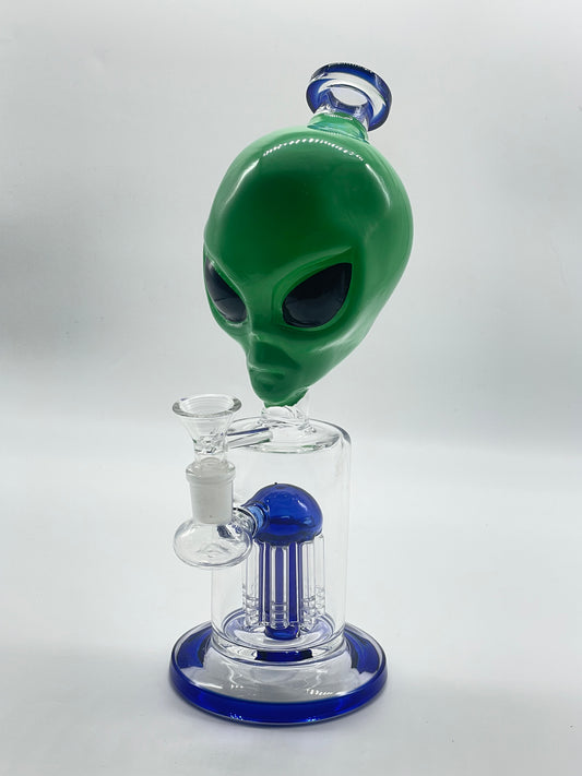 Blue Alien Head Bong