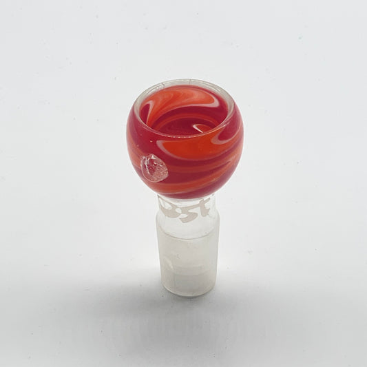 18mm Glass  BOOST Swirl Bowl - Red