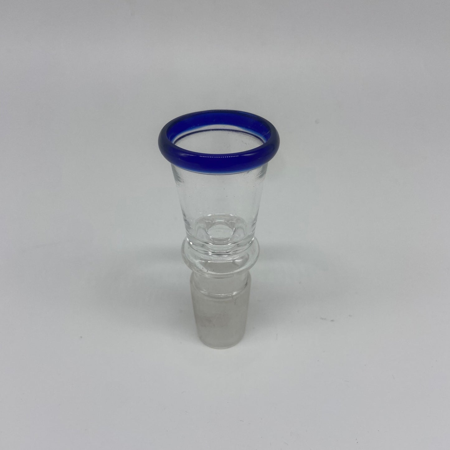 18 mm Glass Bowl w Blue Rim Attachment