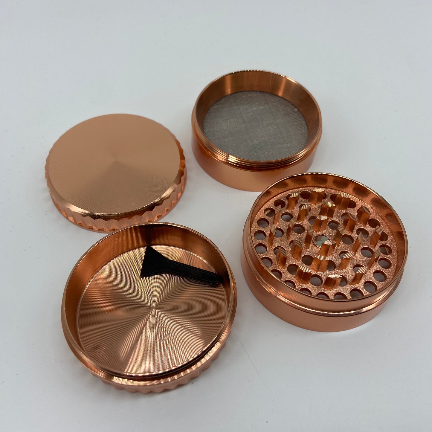 Easy-Grip Rose Gold 4-Part Grinder