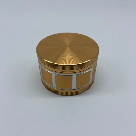 Large Golden 4-Part Grinder - Detachable Sieve