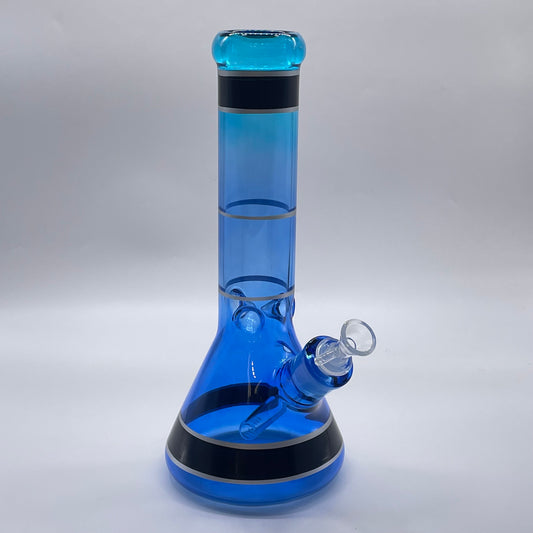Blue Stripe Glass Bong