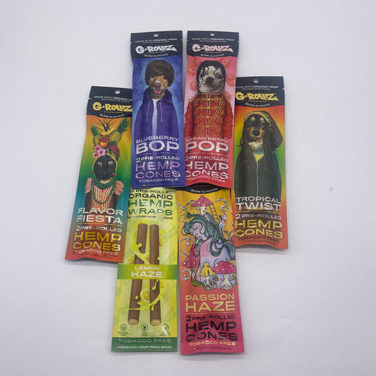 Wraps de cânhamo pré-enrolados G-ROLLZ - ​​Strawberry Pop