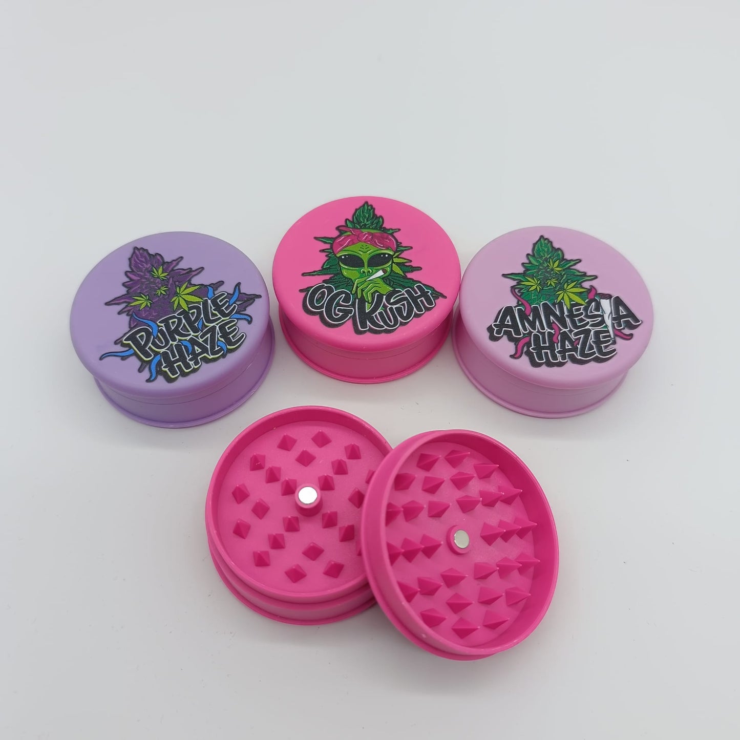 Pretty Strain 2-Part Acrylic herb Grinders