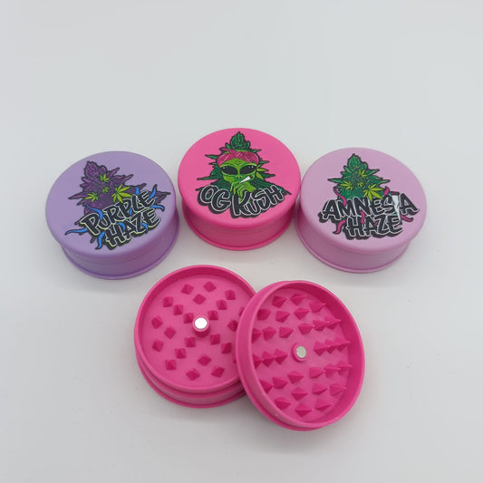 Pretty Strain 2-Part Acrylic herb Grinders