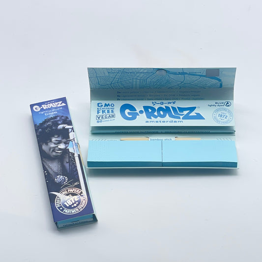 G-ROLLZ 'Blue Spark' Blue Slim-Pack Kingsize Papéis + Dicas