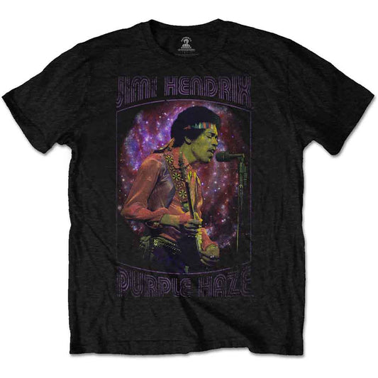 JIMI HENDRIX UNISEX T-SHIRT: PURPLE HAZE FRAME