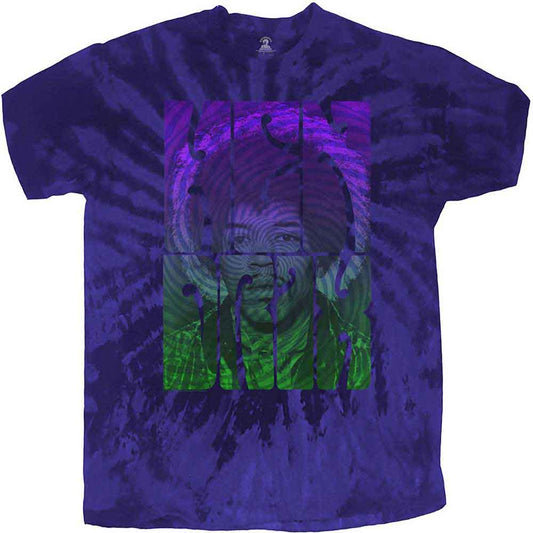 JIMI HENDRIX Swirly Text Dip-Dye Tee