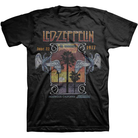 LED ZEPPELIN Inglewood Black Tee