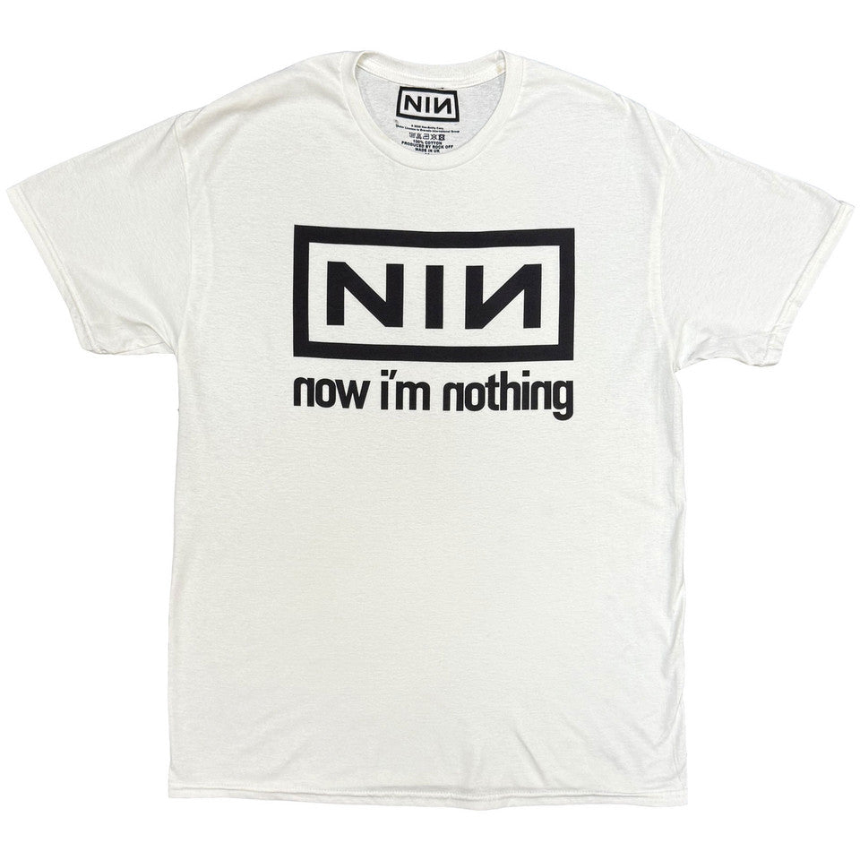 NINE INCH NAILS Now Im Nothing White Tee
