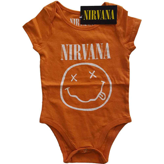 Nirvana Laranja 'Smiley' BabyGrow