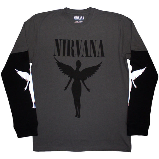 Nirvana Layered Long Sleeve T-Shirt In Utero