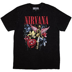 NIRVANA In Utero VINTAGE Collage Stone Wash Tee