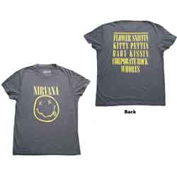NIRVANA Smiley Flower Sniffin Brindle Tee