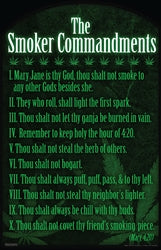 The Smokers Commandments Poster