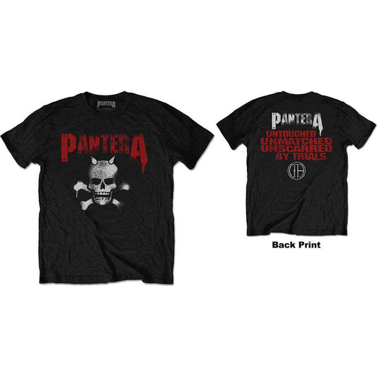 PANTERA Horned Skull Stencil Tee