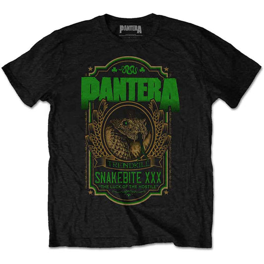 PANTERA UNISEX T-SHIRT: SNAKEBITE XXX LABEL