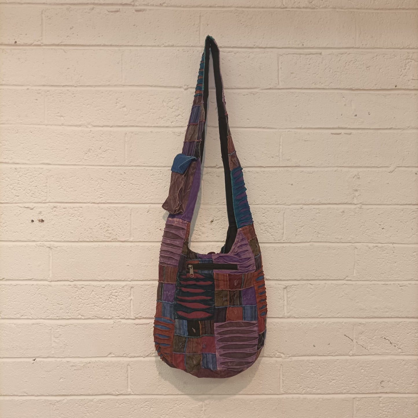 Ripped Patchwork Shoulder Bags