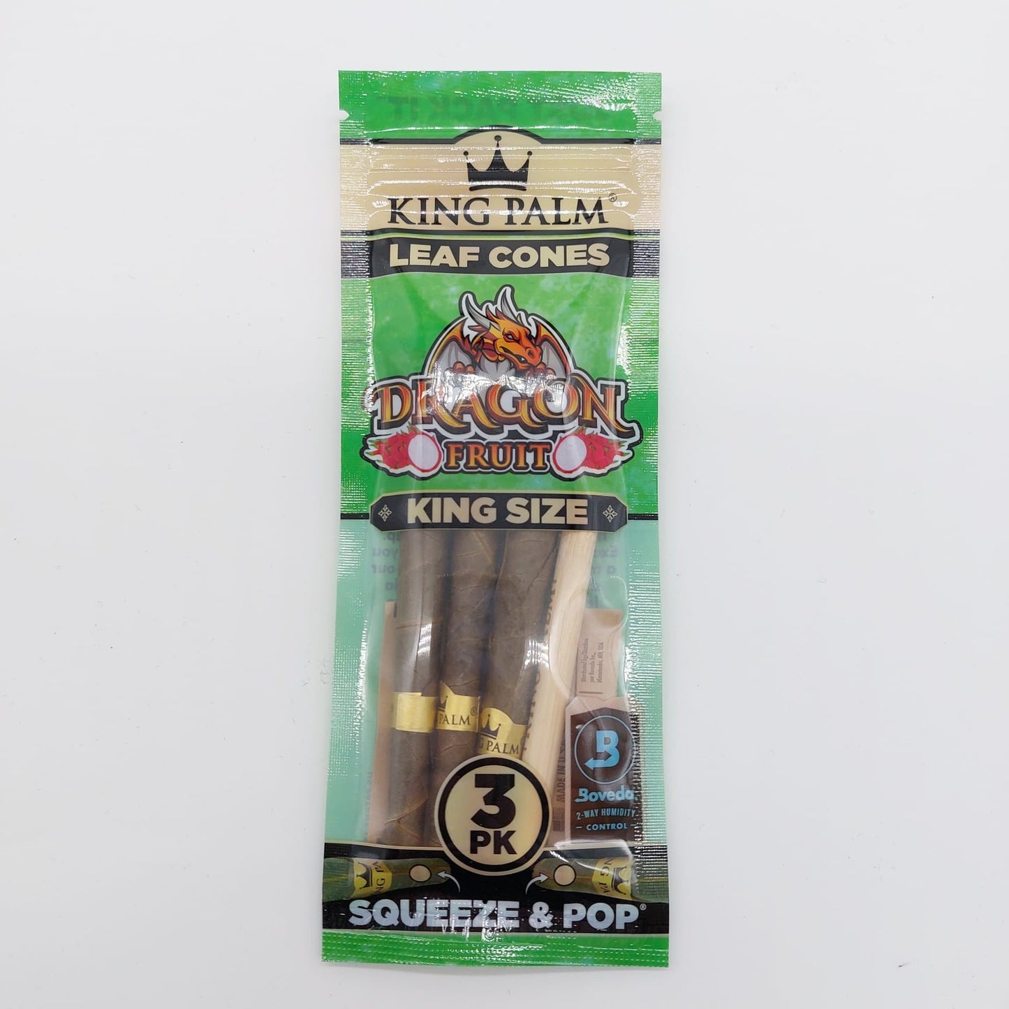 KING PALM Real Leaf Cones King Size Dragon Fruit