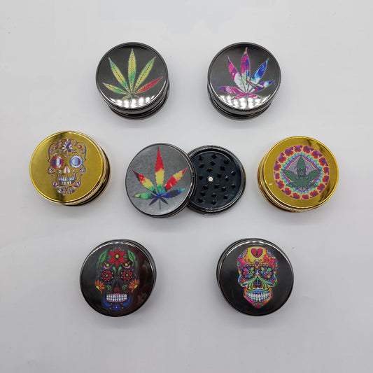 Acrylic Gold & Black Silver Grinders