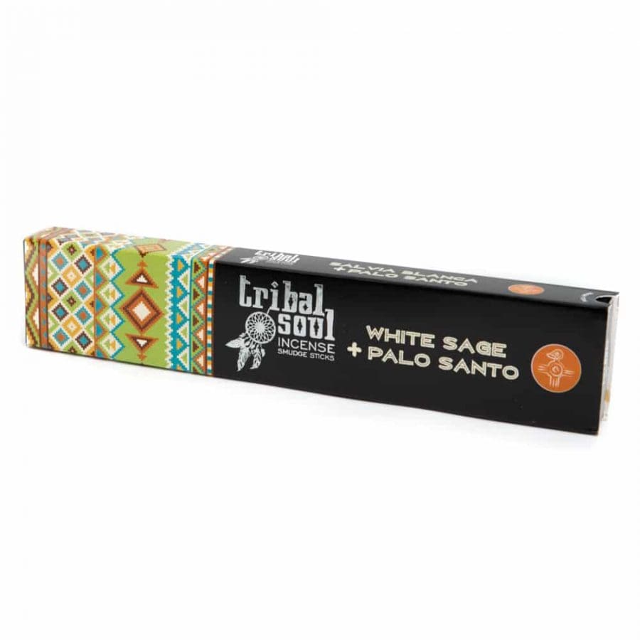 TRIBAL SOUL Incense Smudge Sticks - White Sage & Palo Santo