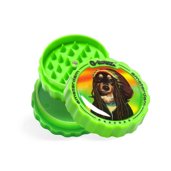 G-ROLLZ Reggae 2-Part Acrylic Herb Grinders