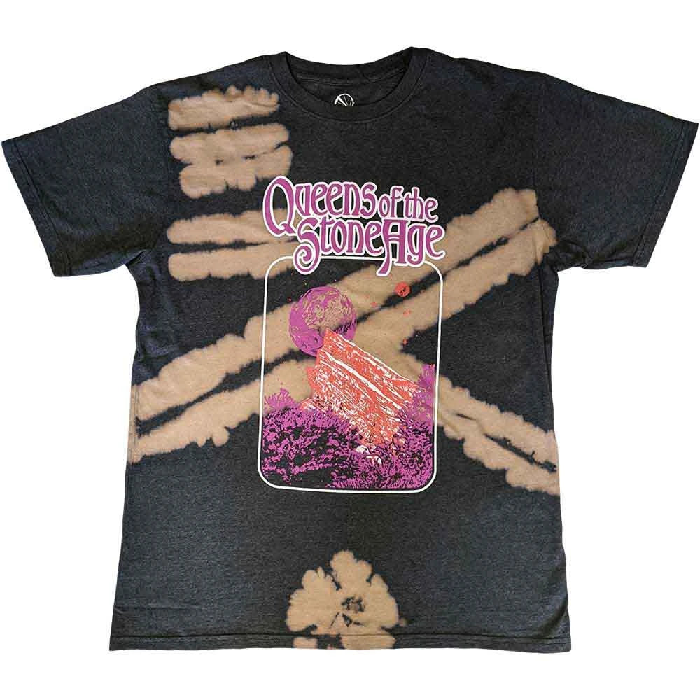 Queens Of The Stone Age Unisex T-Shirt: Planet Frame Tie Dye