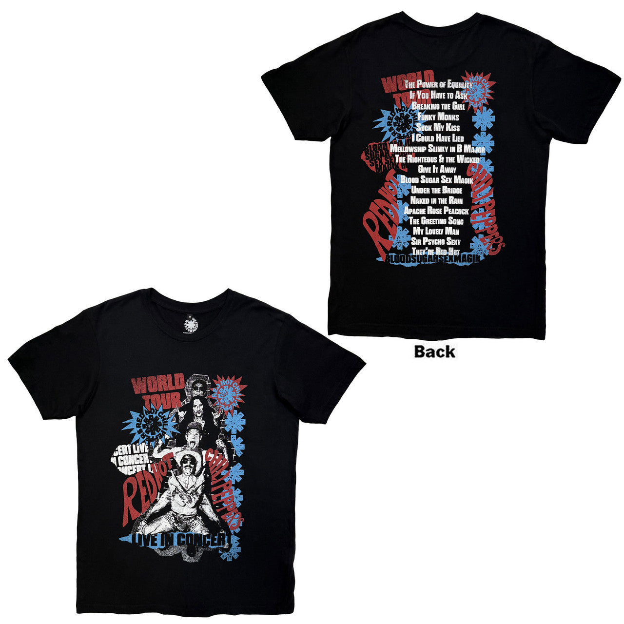 Red Hot Chili Peppers - Blood Sugar Sex Magik Tracklist Tee