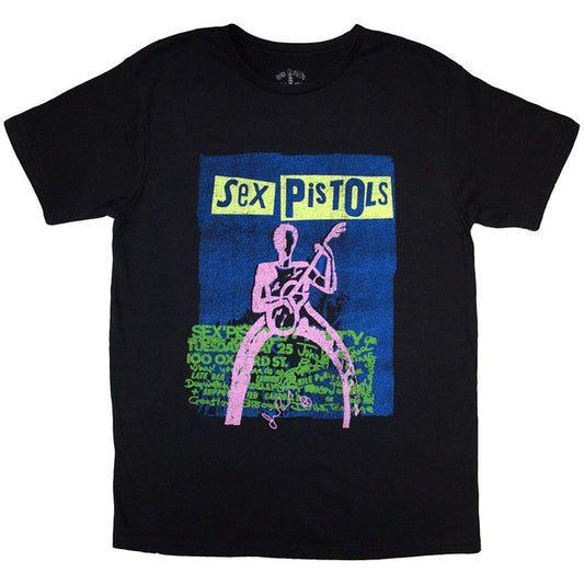 THE SEX PISTOLS UNISEX Guitar Cartoon Tee