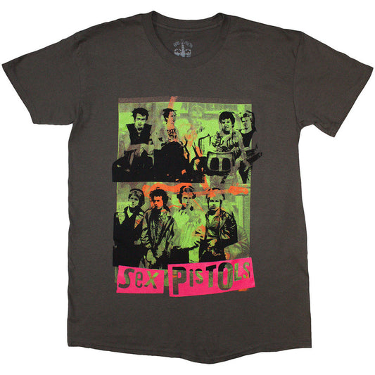 THE SEX PISTOLS Montage Charcoal Tee