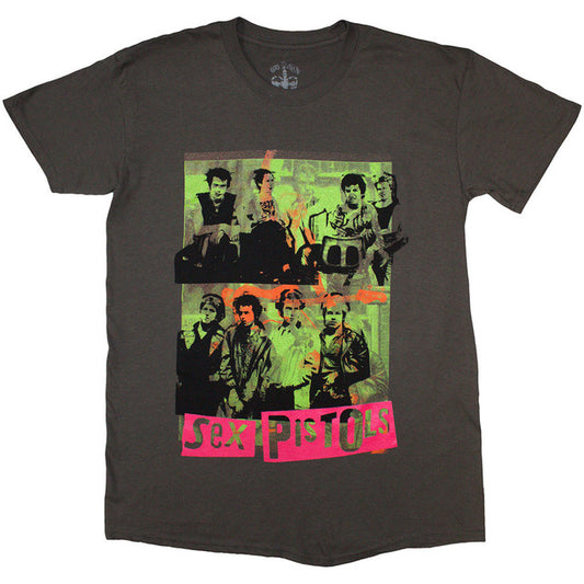 THE SEX PISTOLS UNISEX Group Montage Tee