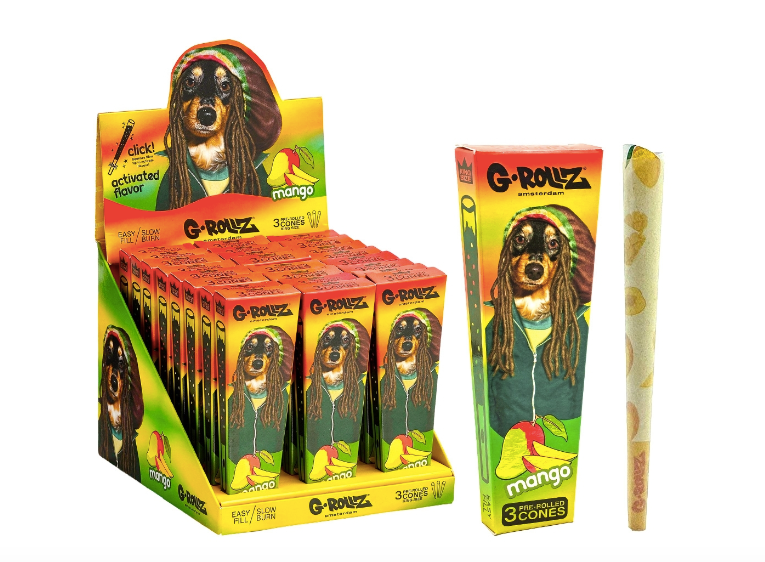 G-ROLLZ Mango Crushball Flavoured Cones
