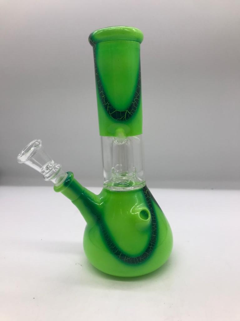 Crackle Ice Catcher Perc Glass Bongs