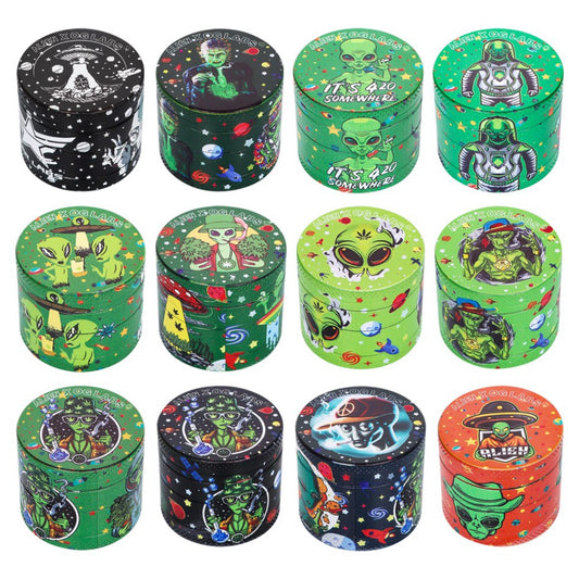 Alien X OG Labs Small 4-Part Herb Grinders