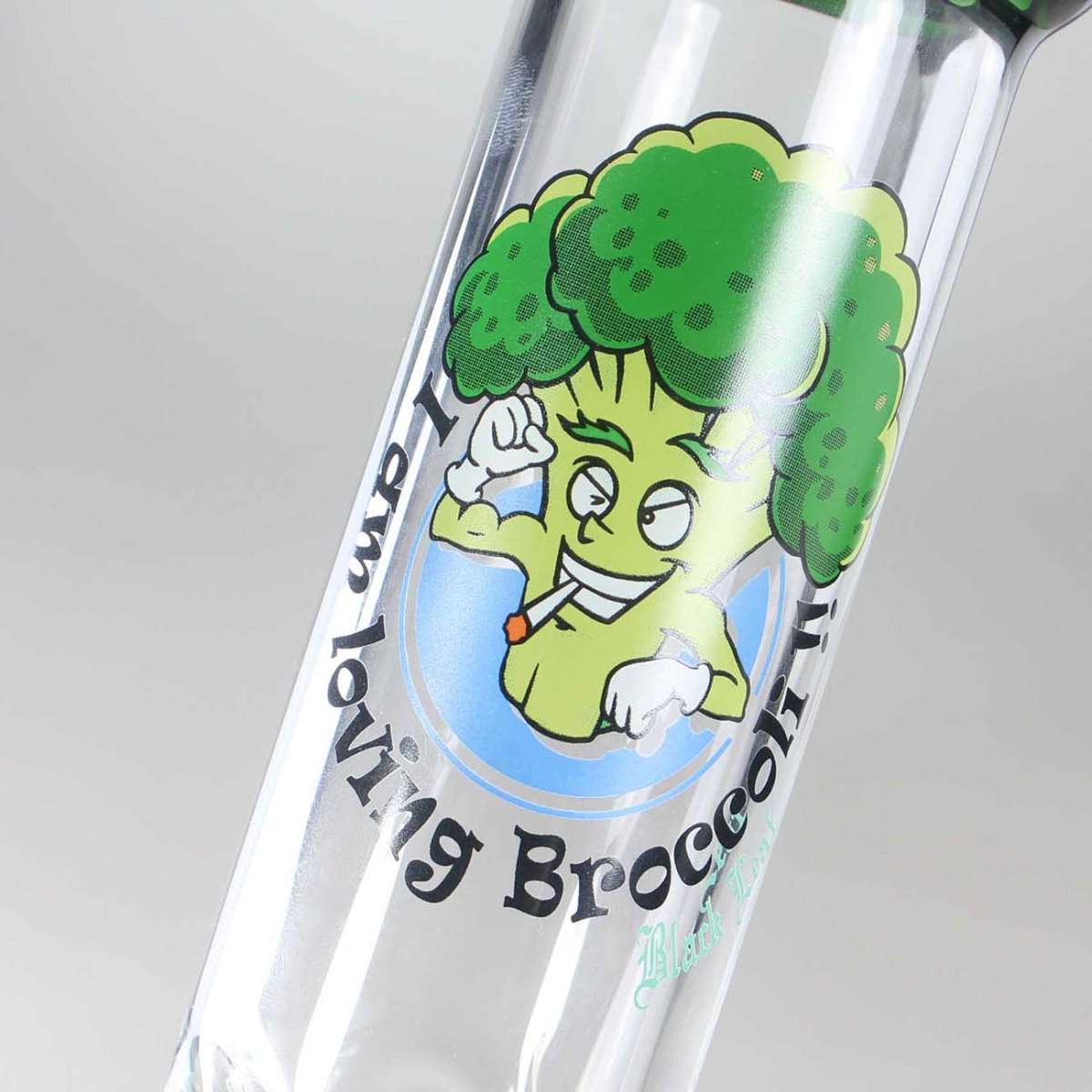 BLACK LEAF Broccoli Perc Glass Water Pipe