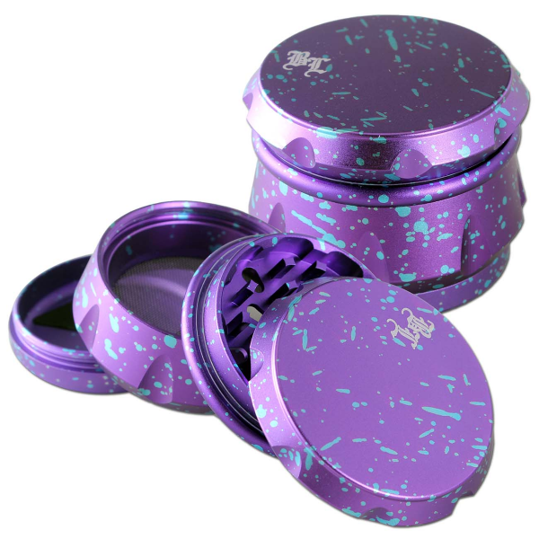 BLACK LEAF Splatter 4-Part Herb Grinder