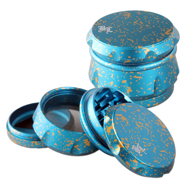 BLACK LEAF Splatter 4-Part Herb Grinder